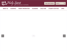 Tablet Screenshot of holyspiritschoolgr.org